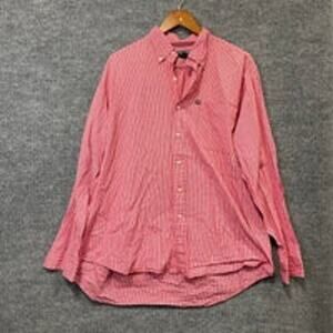 Ralph Lauren jeans co red plaid long sleeve button up shirt size large